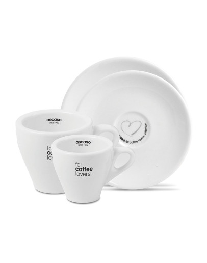 Ascaso Set cappuccino 6 cups + 6 dishes