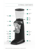 Compak PKF DBW Coffee Grinder with an integrated scale