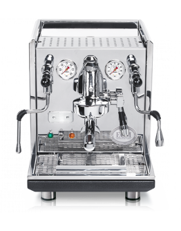 Set ECM Synchronika Stainless steel / anthracite Espresso Machine + Eureka Mignon Turbo 65mm Electronic grinder for Domestic use