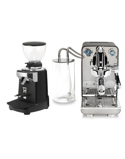 Set ECM Puristika Domestic Espresso Machine + Ceado E37J On-Demand Coffee Grinder