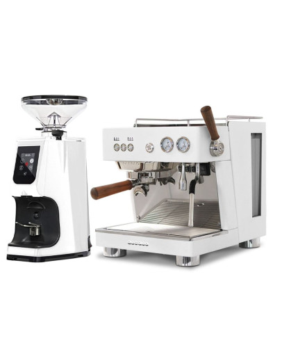 Set Ascaso BABY T PLUS Espresso Machine + Eureka Atom Touch 65 Domestic Espresso Grinder