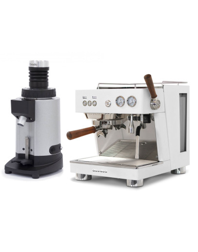 Set Ascaso BABY T PLUS Espresso Machine + Ceado E5SD Opalglide Single-Dose Coffee Grinder