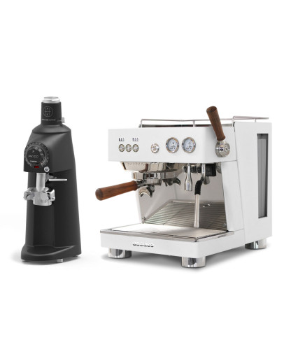 Set Ascaso BABY T PLUS Espresso Machine + Compak PK100 LAB Coffee Grinder