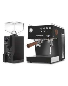 Set Ascaso Steel Duo PID Espresso Machine + Eureka Mignon Specialita Automatic Grinder for Domestic use