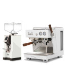 Set Ascaso BABY T PLUS Espresso Machine + Eureka Mignon Turbo 65mm Electronic grinder for Domestic use