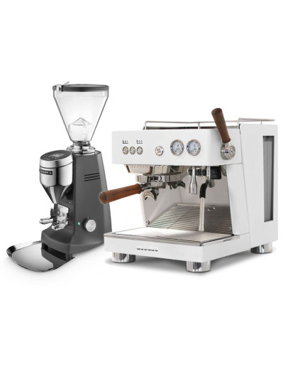 Set Ascaso BABY T PLUS Espresso Machine + Mazzer SUPER JOLLY V Pro Professional Grinder
