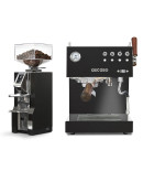 Set Ascaso Steel Duo PLUS Espresso Machine + Eureka Mignon Libra Grinder for Domestic use with Dose By Weigh