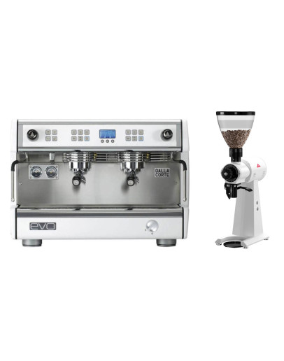Set Dalla Corte EVO 2 2 Groups Espresso Machine + Mahlkonig Allround Grinder EK43