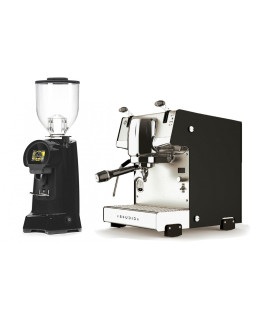 Set Dalla Corte STUDIO Espresso Machine + Eureka HELIOS 65 on demand grinders