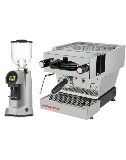 Set La Marzocco Linea Mini - Espresso Machine  + Eureka HELIOS 75 on demand grinder with Blow-Up Support