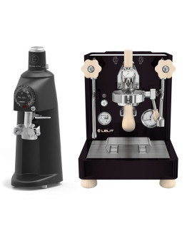 Set Lelit Bianca V.3 Black Edition Espresso Machine + Compak PK100 LAB Coffee Grinder