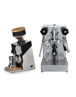 Set Lelit Mara PL62X compact espresso machine with E61 group + Eureka ORO Mignon Single Dose Grinder