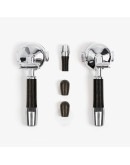 Wiedemann Handle Set without portafilter heads for ECM Machines with wheels and knobs