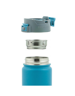 EcoVessel - Insulated Water Bottle Perk - Hudson Blue 600 ml
