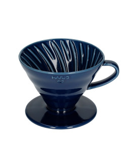 Hario V60-02 Ceramic Coffee Dripper Indigo Blue