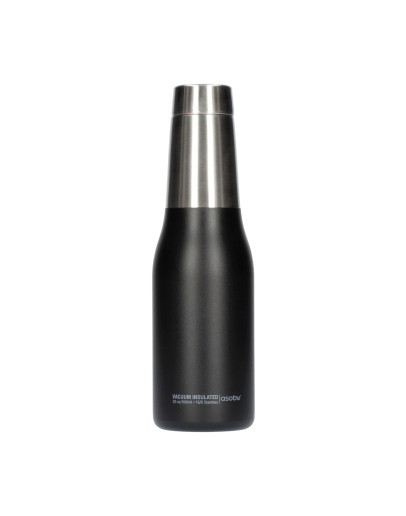 Asobu - Oasis Water Bottle Black - 600ml Travel Bottle