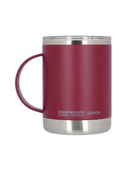 Asobu - Ultimate Coffee Mug Burgundy - Insulated Mug 360ml