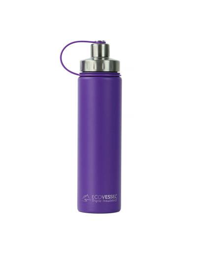 EcoVessel - Insulated Water Bottle Boulder - Purple Haze 700 ml