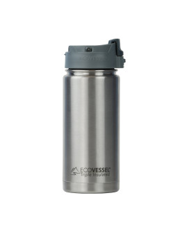 EcoVessel - Insulated Water Bottle Perk - Silver Express 473 ml