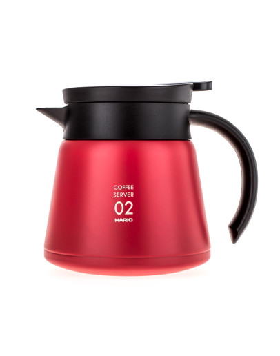 Hario Insulated Stainless Steel Server V60-02 Red - 600ml