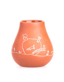Pizca del Mundo - Matero Fortaleza - clay pot for yerba mate