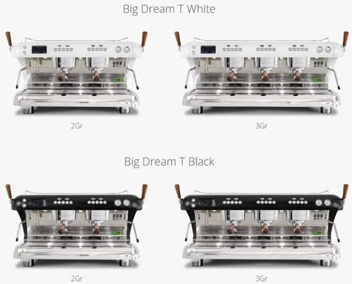 ASCASO (BD.200) BIG DREAM T 2 Group Coffee Machine White